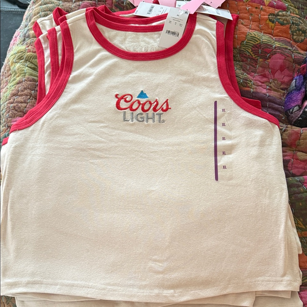 Women's Muscle Tee -COORS LIGHT XL
